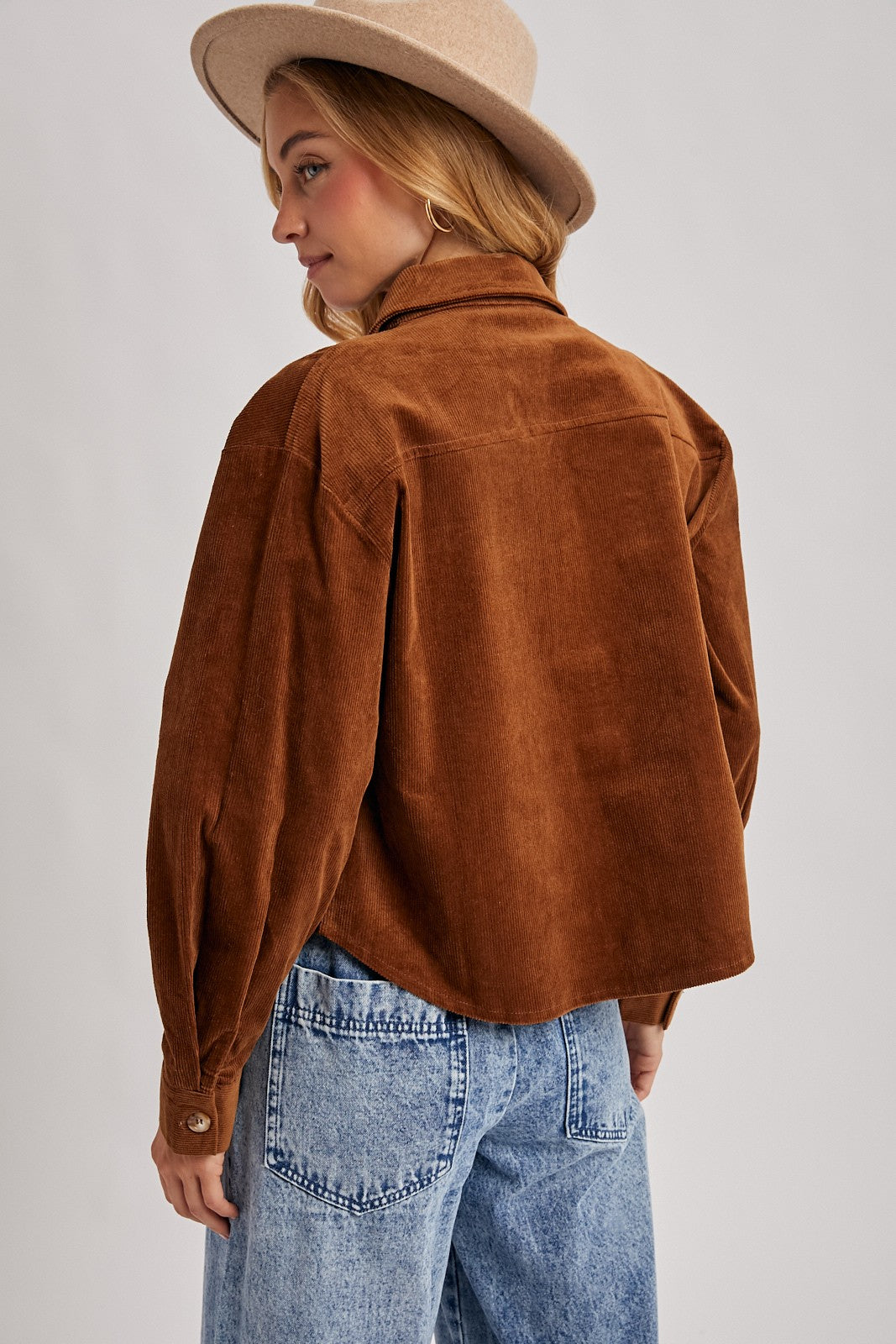 Corduroy Cropped Jacket