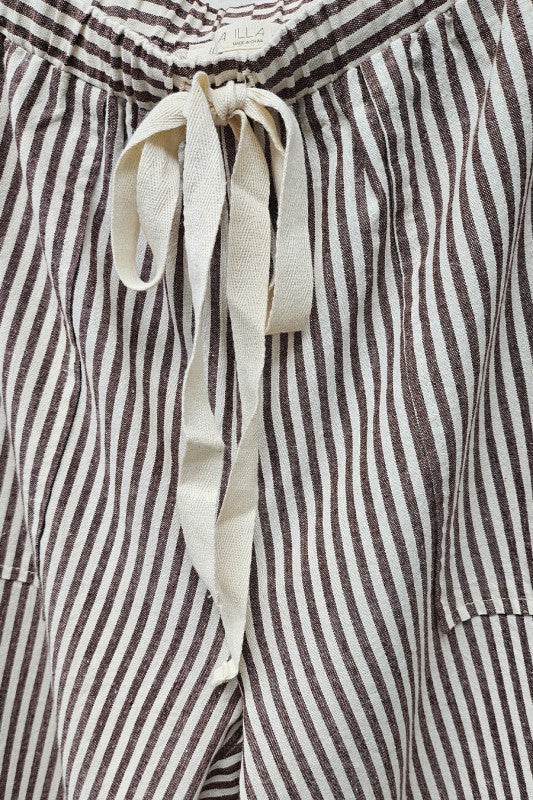 Striped Wide Pants
