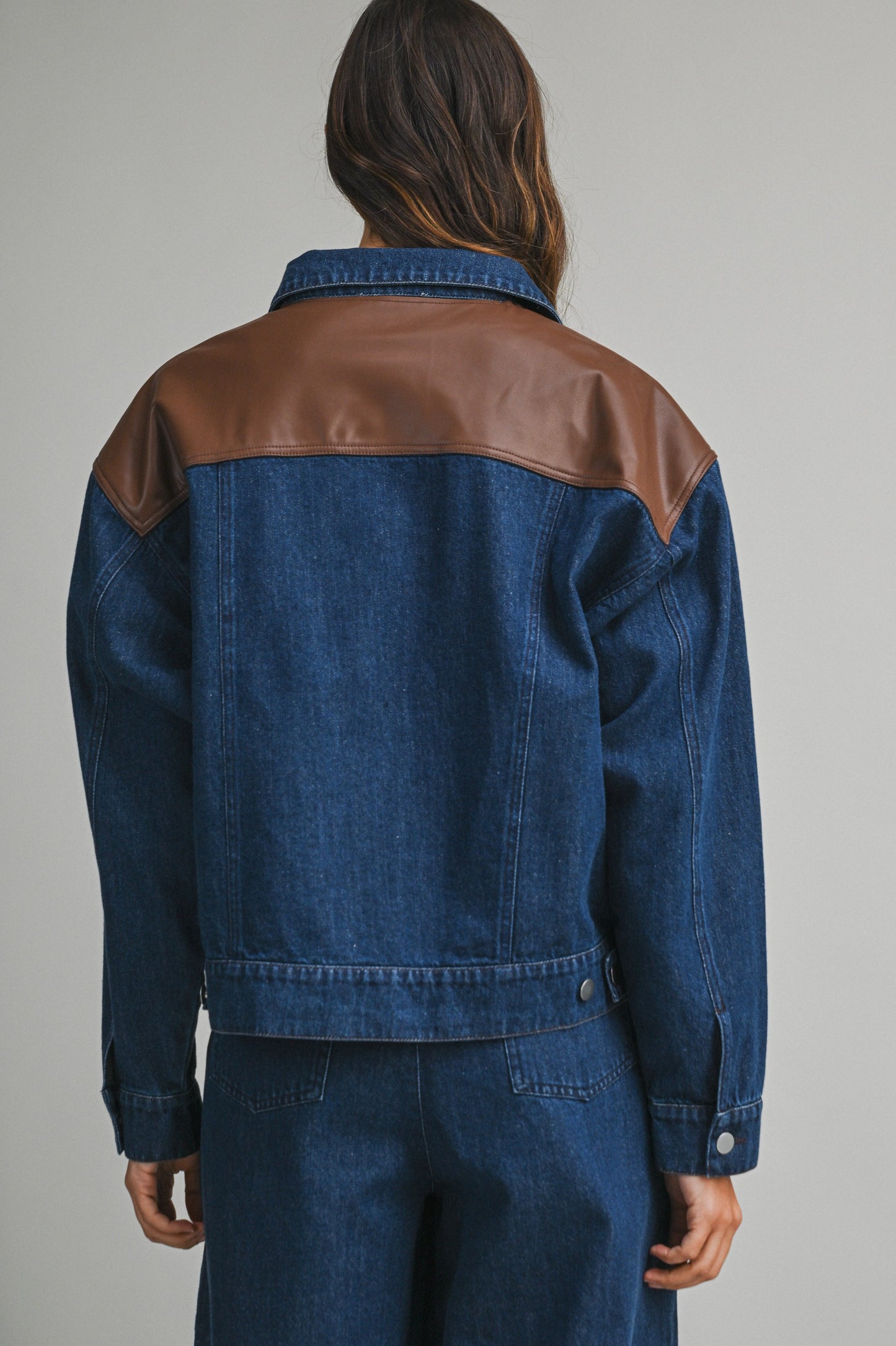 Denim Collar Jacket