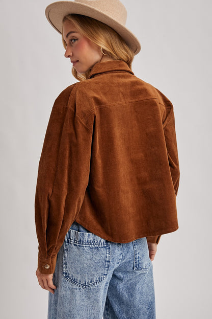 Corduroy Cropped Jacket