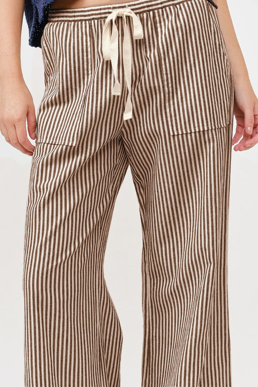 Striped Wide Pants
