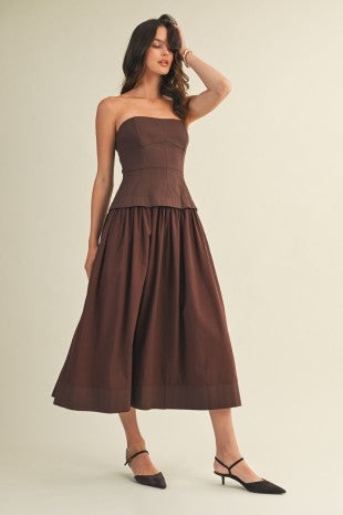 Corset Lined Strapless Dress (NOVIEMBRE)
