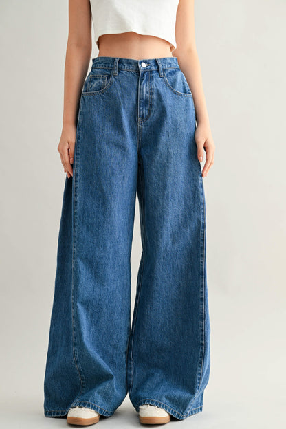 Juls Wide Leg Denim Jeans