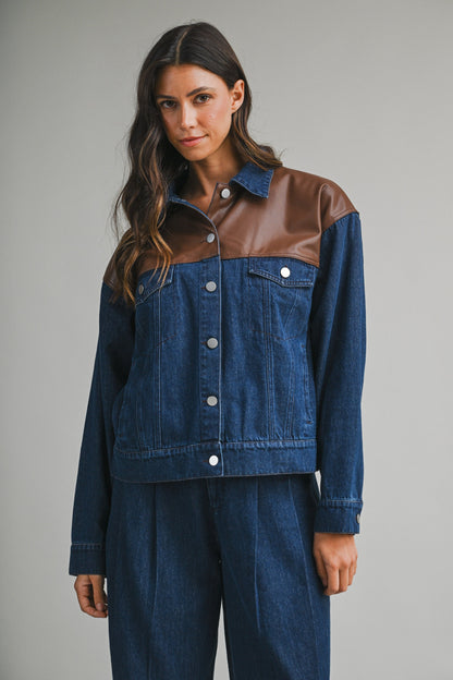 Denim Collar Jacket