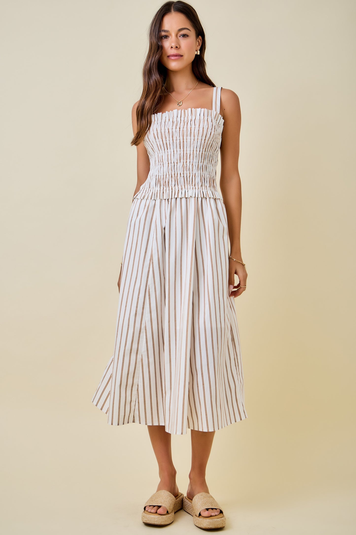 Striped Midi Dress