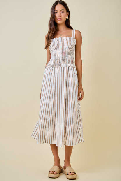 Striped Midi Dress