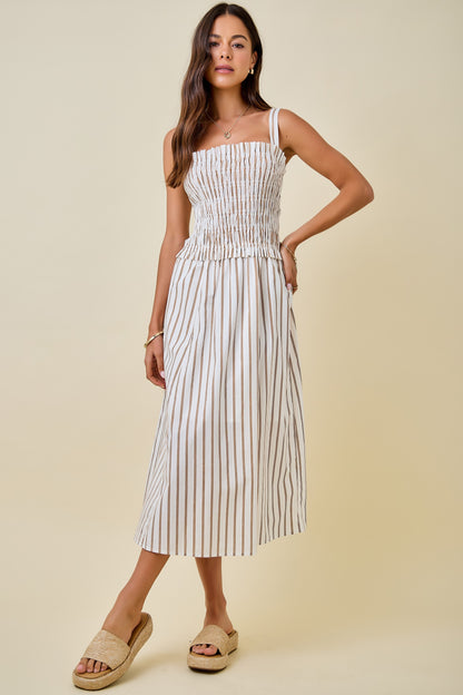 Striped Midi Dress